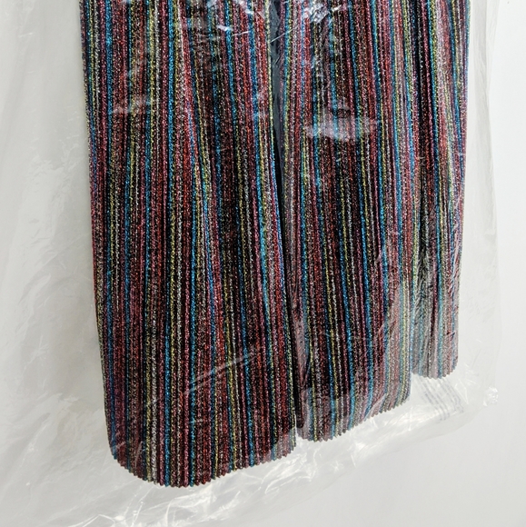 NWT Metallic X Back Spaghetti Fit & Flare Dress 7 - Picture 5 of 8